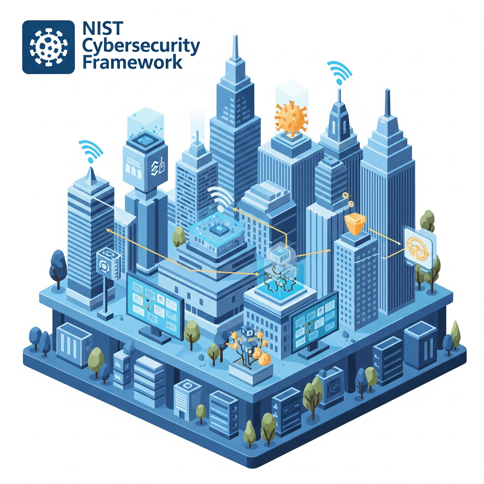 NIST Cybersecurity Framework untuk Smart City: Solusi Keamanan Masa Depan Gemini_Generated_Image_r9dhjkr9dhjkr9dh