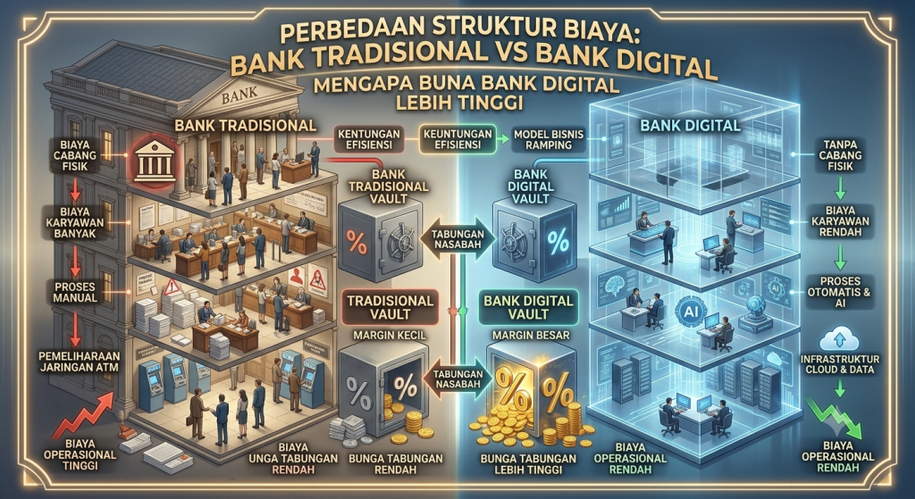 Mengapa Bank Digital Mampu Memberikan Bunga Lebih Tinggi Mengapa Bank Digital Mampu Memberikan Bunga Lebih Tinggi